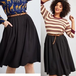Breathtaking Tiger Lillie’s Midi Skirt Black 3x